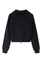 Pull duveteux zippé Fall Star